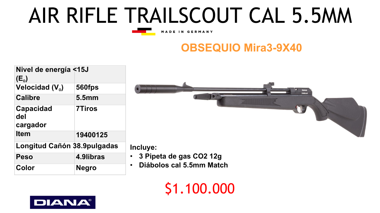 Air Rifle TRAILSCOUT C/5.5 mm