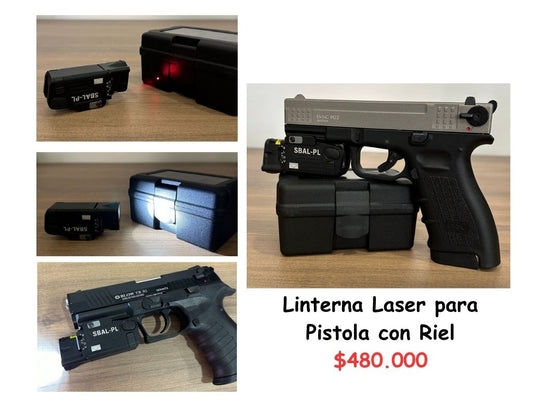 Linterna Laser Para Pistola C/ Riel