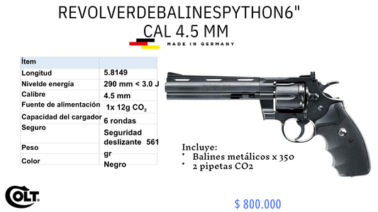 Revolver De Balin PYTHON C/4.5mm