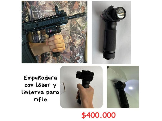 Empuñadura Con Laser y Linterna R/