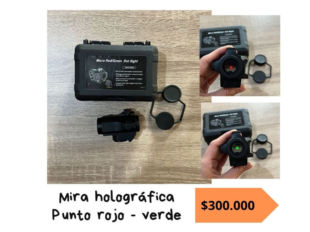 Mira Holografica Punto rojo - verde