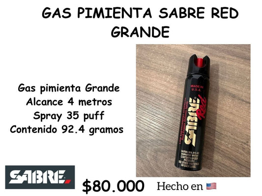 Gas Pimienta Sabre RED GRANDE