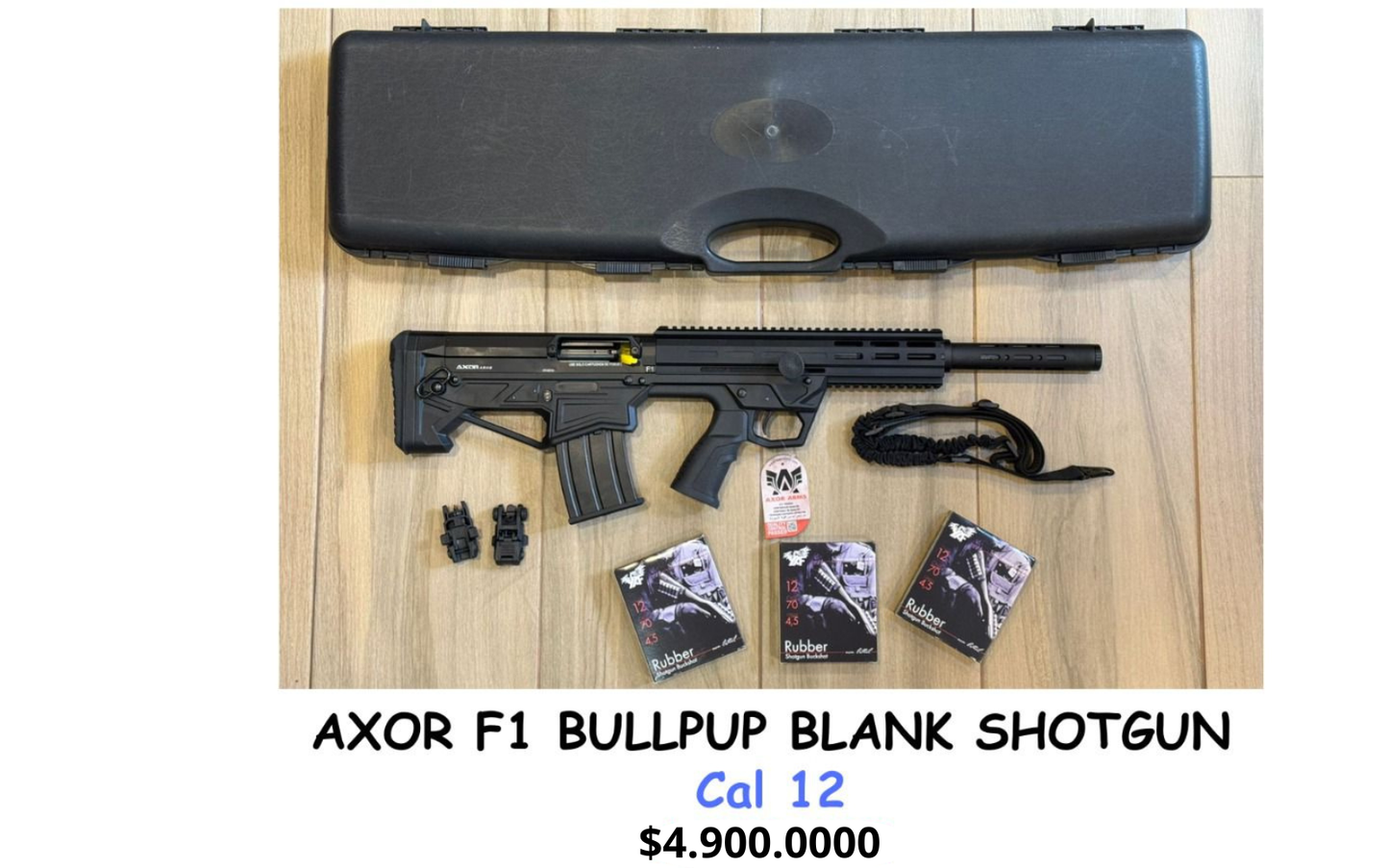 Tipo Fusil Calibre 12 TR AXOR F1