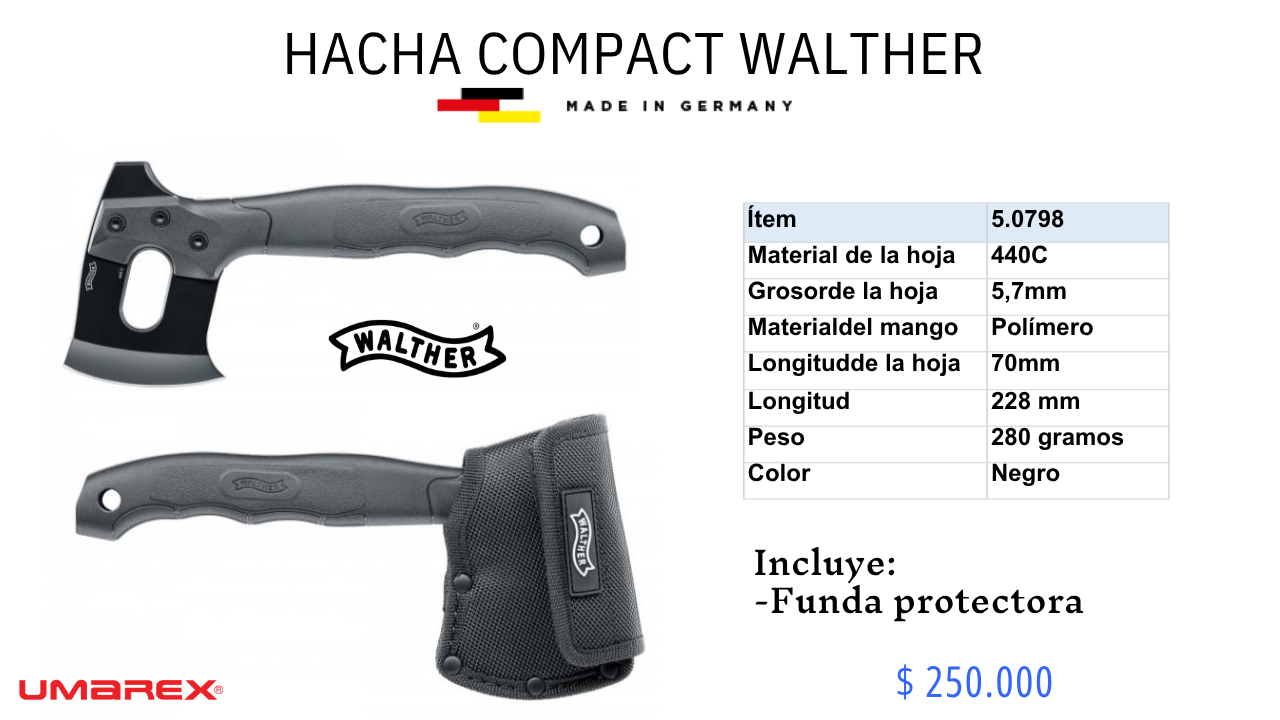 Hacha Compact Walther