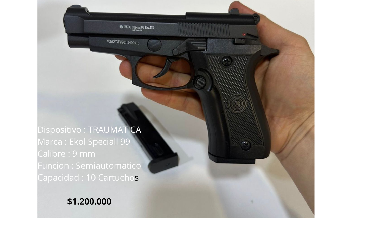 TR EKOL SPECIAL 99 REV II - NEGRA