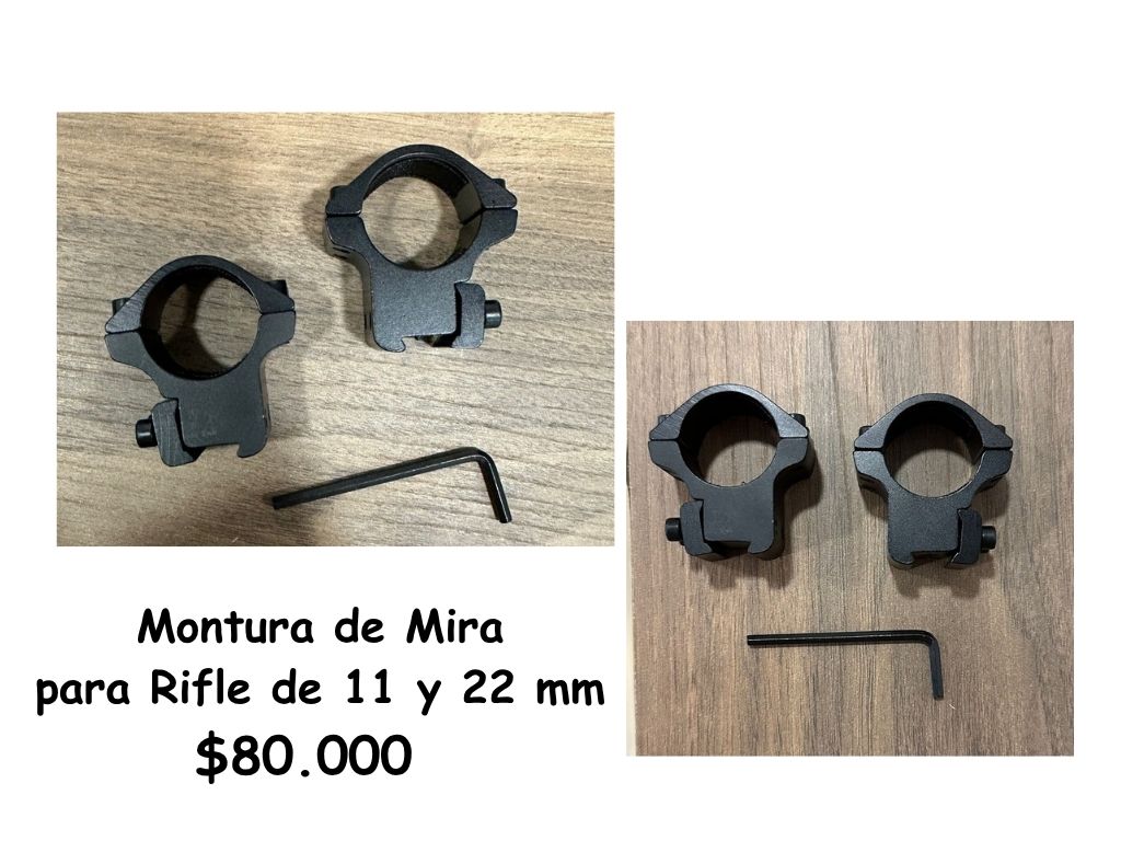 Montura De Mira Para Rifle de 11 y 22 mm