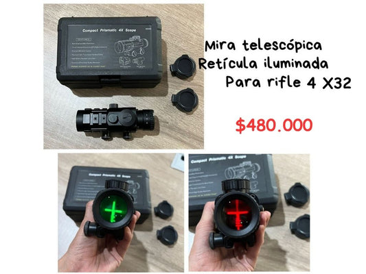Mira Telescopica Reticula Iluminada