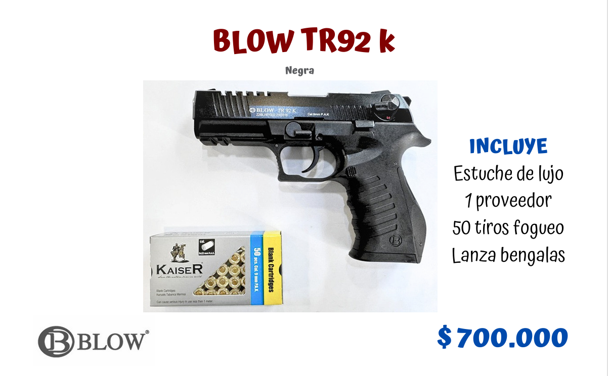 FOGUEO BLOW TR 92 K - NEGRA