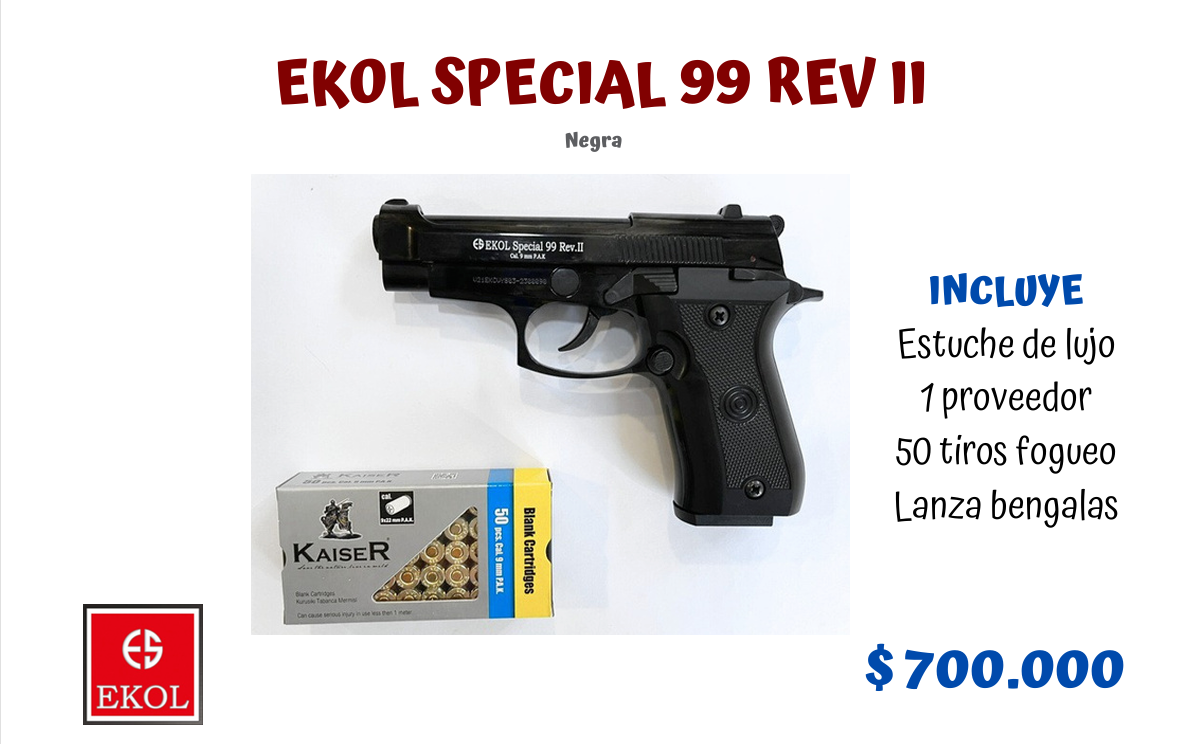 FOGUEO EKOL SPECIAL 99 REV II - NEGRA