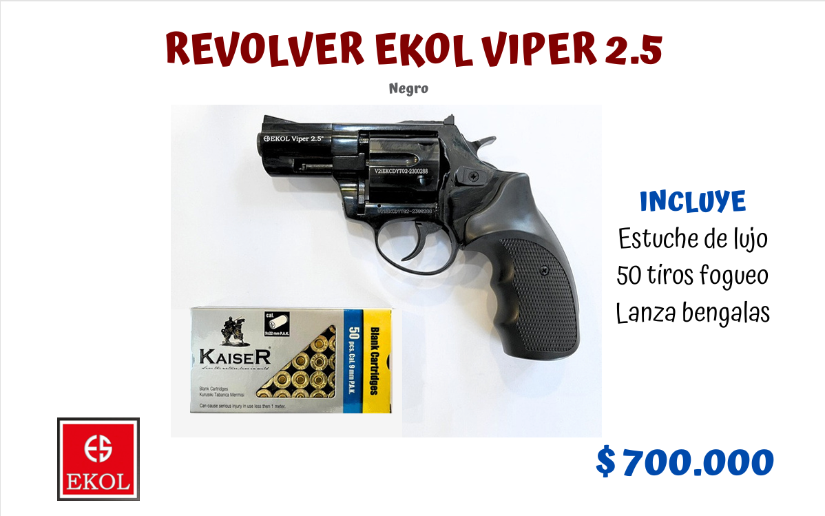 FOGUEO EKOL VIPER 2.5 - NEGRA