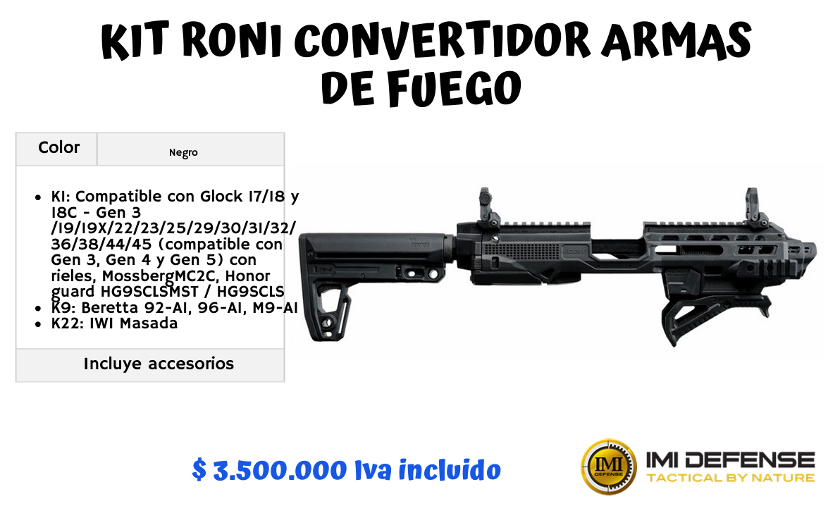 Kit Roni Convertidor Armas De FUEGO