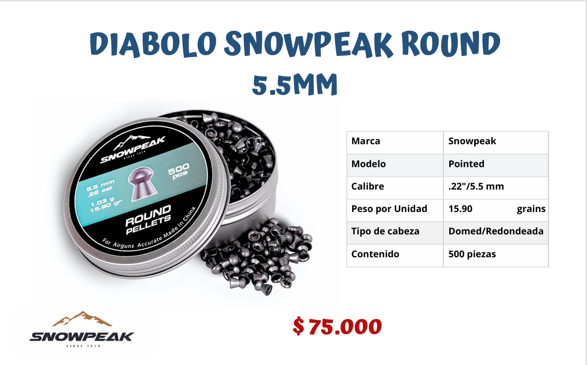 Diabolo Snowpeak Round 5.5 MM
