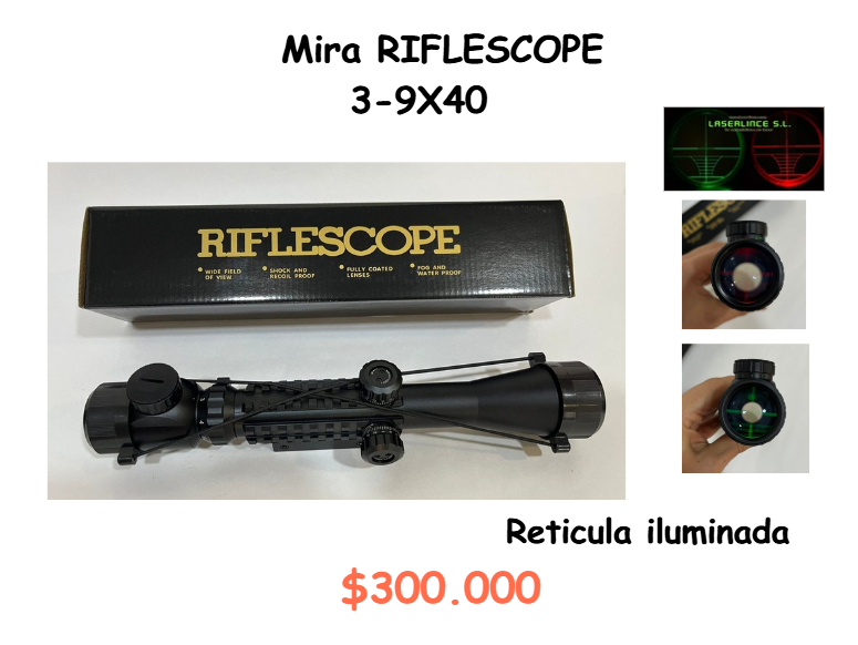 Mira Riflescope 3-9X40