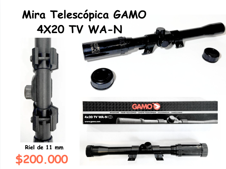 Mira Telescopica GAMO 4x20 Tv WA-N