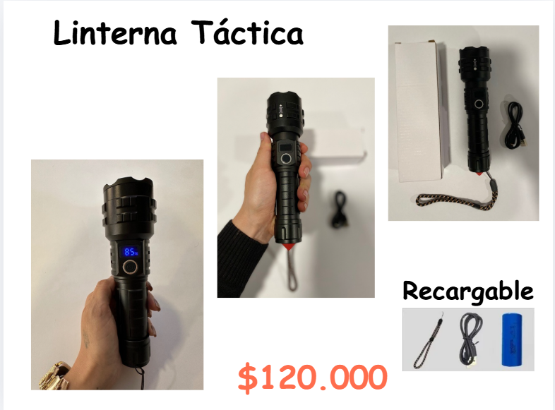 Linterna Tactica Recargable