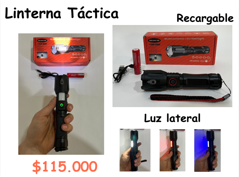 Linterna Tactica Recargable 5
