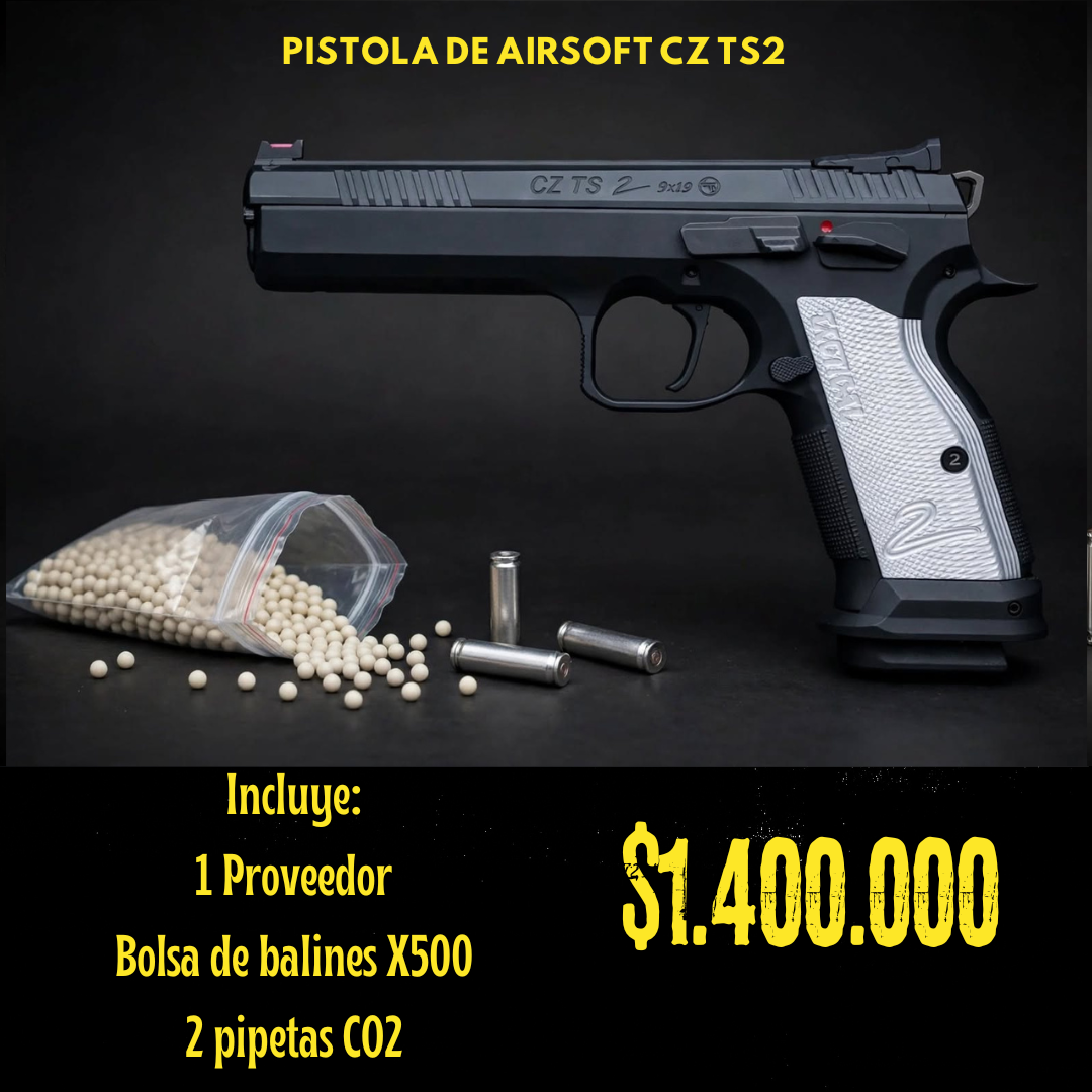 Pistola De Airsoft Cz Cal 6 mm CO2