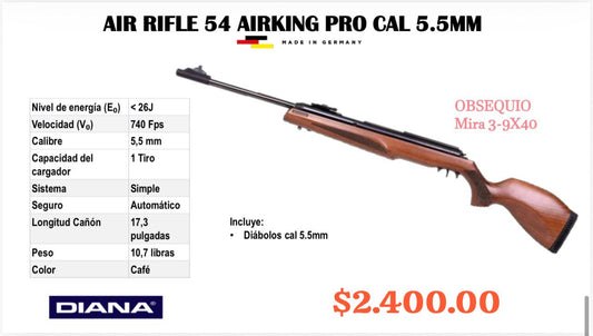 Air Rifle 54 Airking Pro Cal 5.5 mm