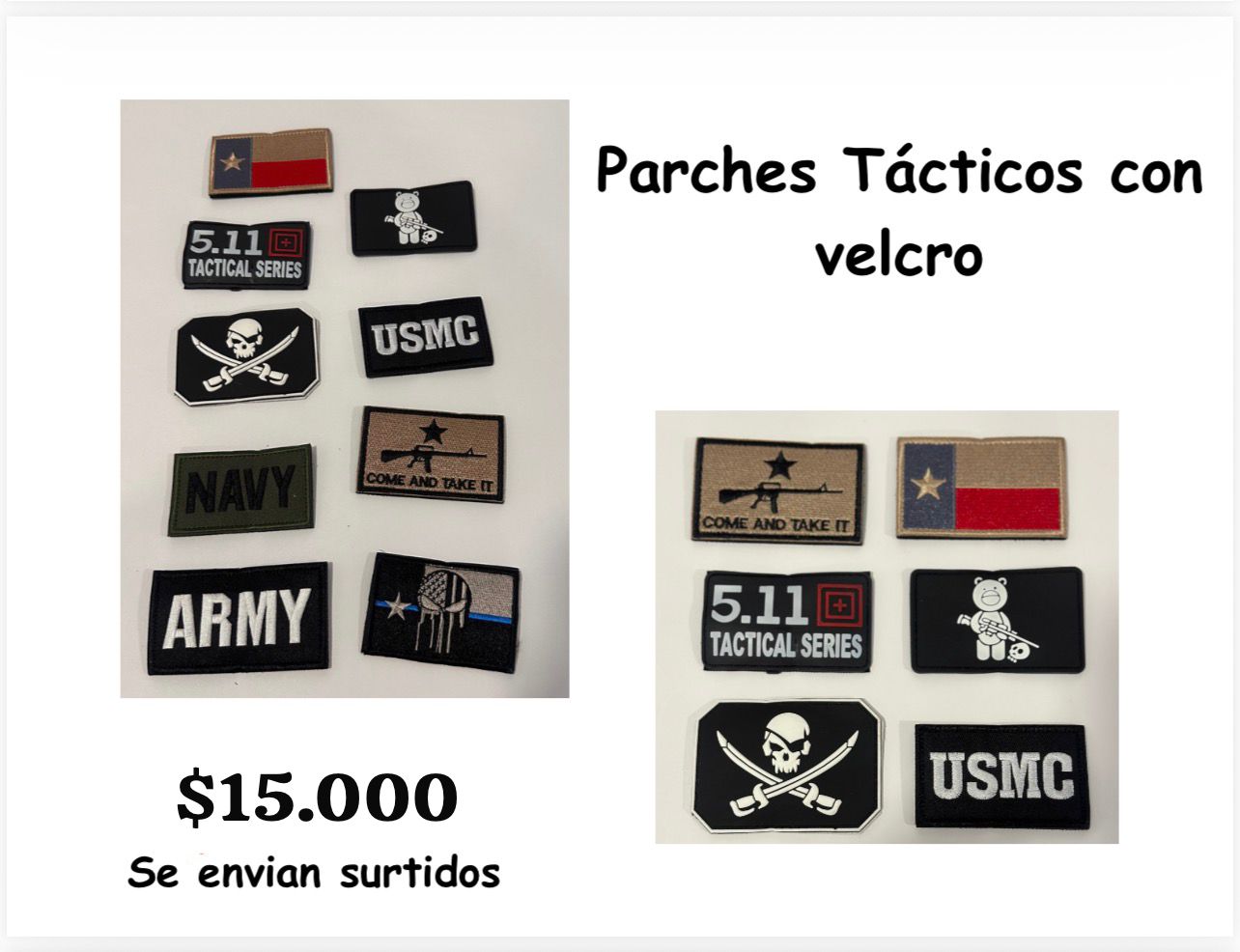 Parches Tacticos Con Velcro