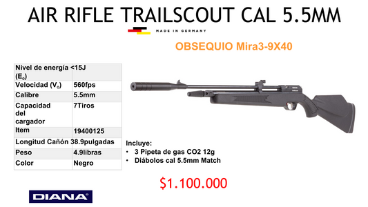 Air Rifle TRAILSCOUT C/5.5 mm