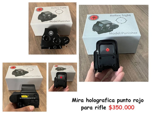 Mira Holografica Punto Rojo Para Rifle