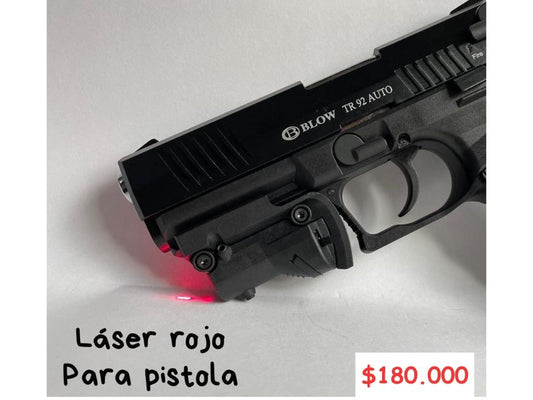 Laser Rojo Para Pistola Con RIEL