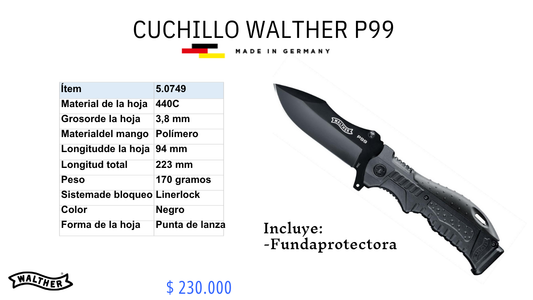 Cuchillo Walther P99