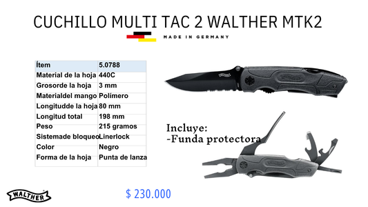 Cuchillo Multi Tac 2 Walther MTK2