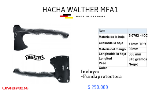 Hacha Walther MFA1