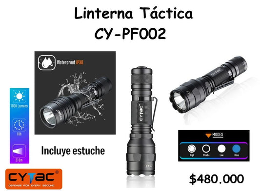 Linterna Tactica CY-PF002