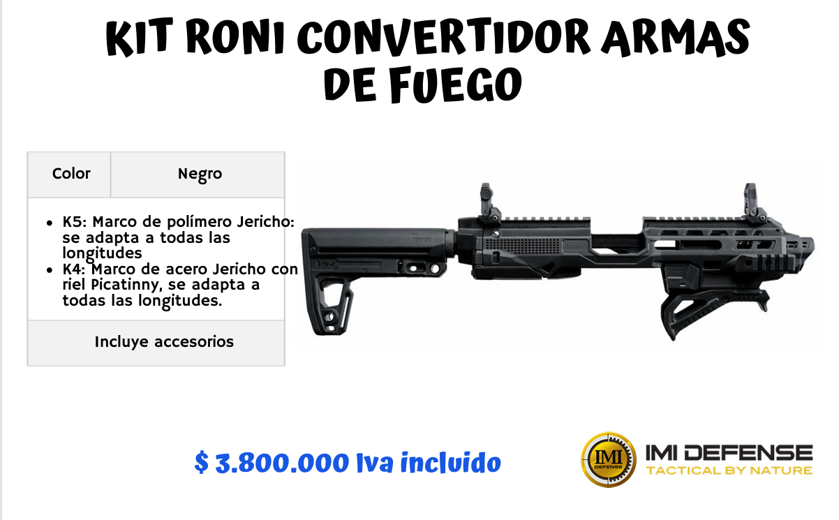 Kit Roni Convertidor Armas De FUEGO