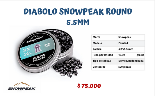 Diabolo Snowpeak Round 5.5 MM