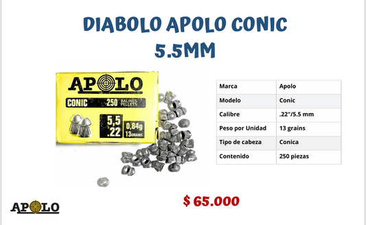 Diabolo Apolo Conic 5.5 MM