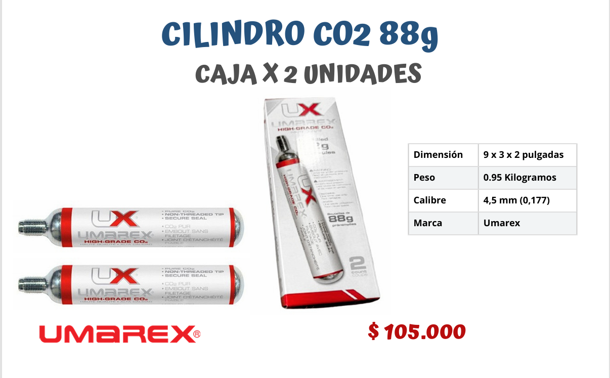 CILINDRO CO2 88g