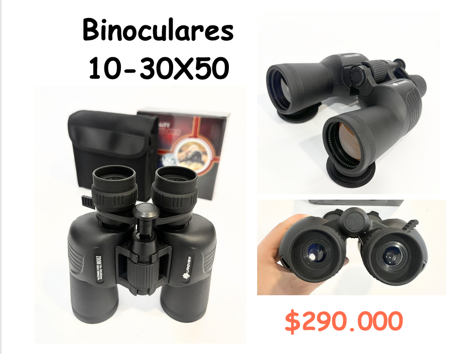 Binoculares 10-30x50