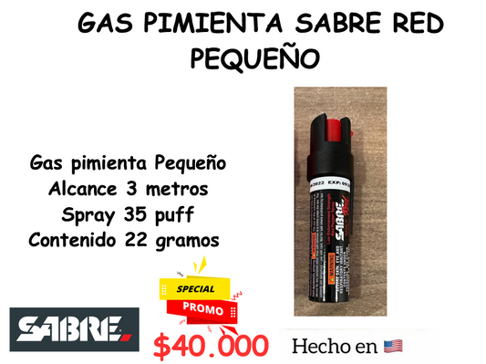 Gas pimienta Sabre Red Pequeño