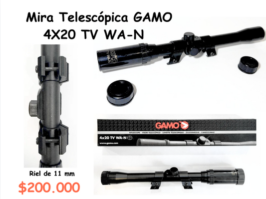 Mira Telescopica GAMO 4x20 Tv WA-N