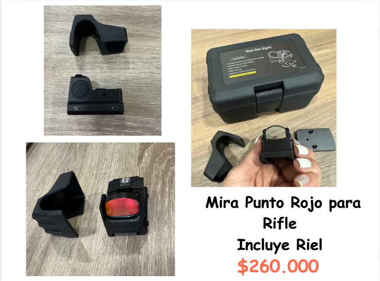 Mira Punto rojo Para Rifle + RIEL