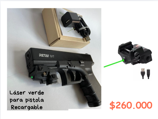 Laser Verde Para pistola (RECARGABLE)
