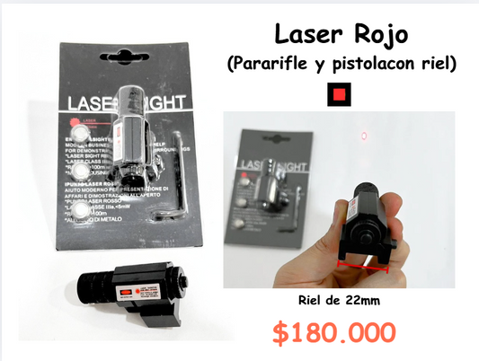 Laser ROJO (rifle+pistola)