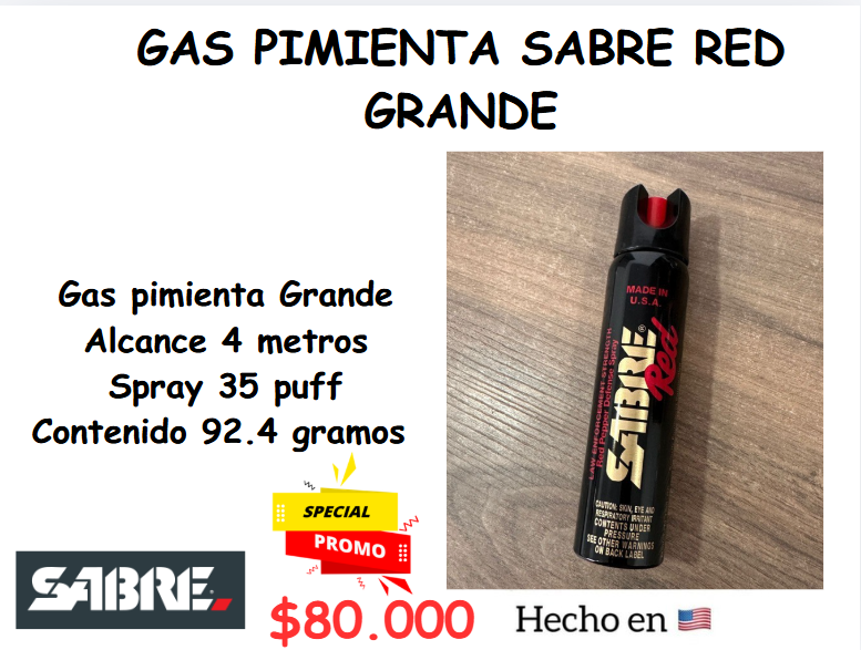 Gas Pimienta Sabre Red GRANDE