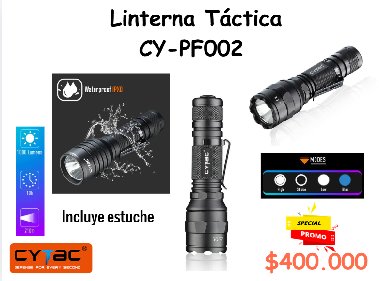 Linterna Tactica CY-PF002