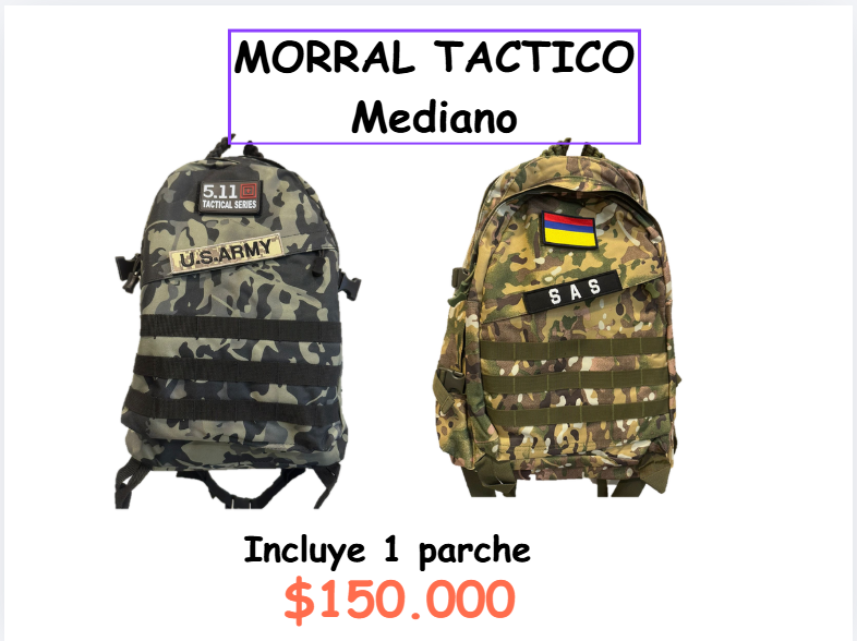 Morral Tactico Mediano - 2