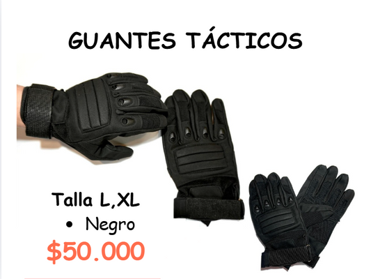 Guantes Tacticos NEGROS