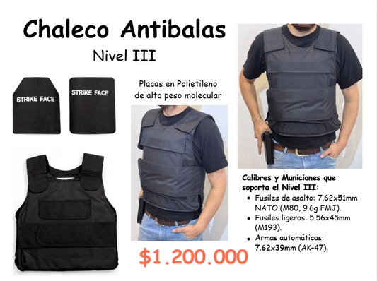 Chaleco Antibalas - Nivel 3
