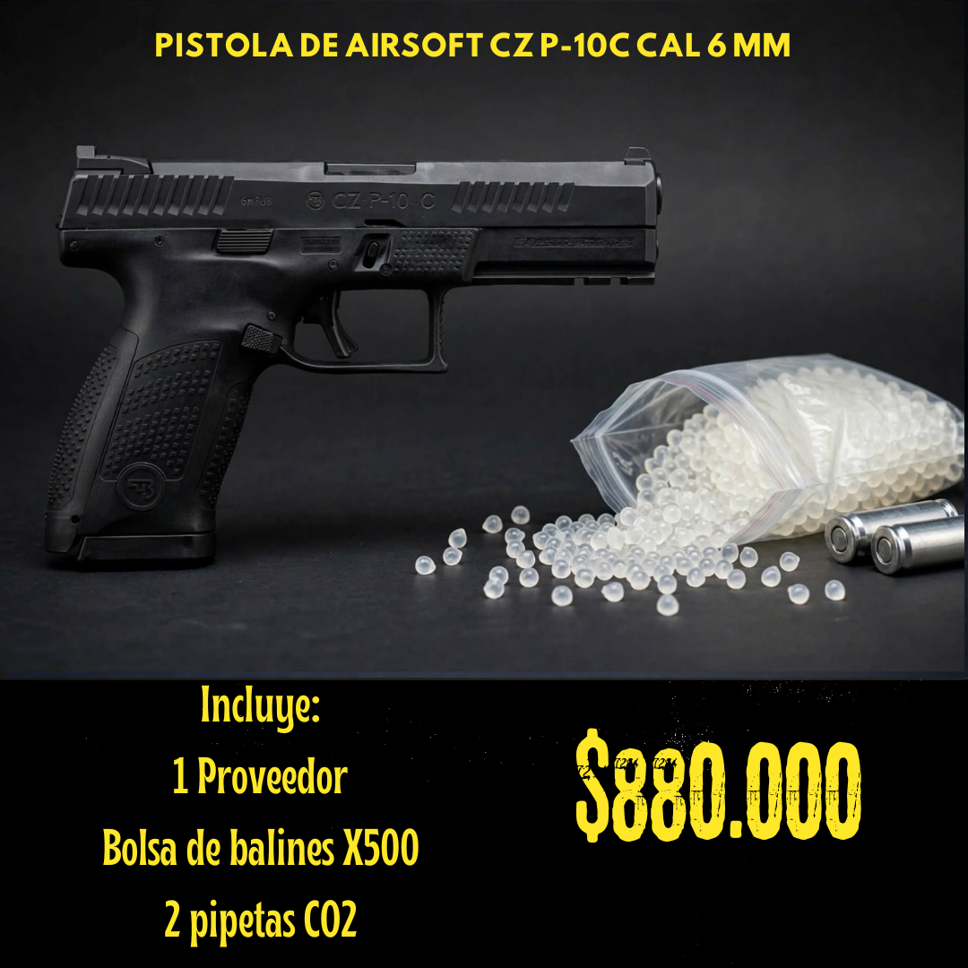 Pistola De Airsoft Cz Cal 6 mm CO2