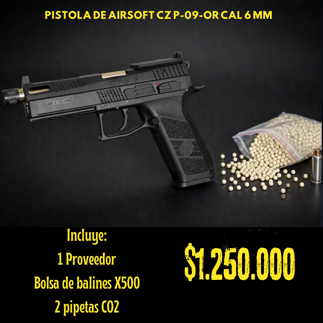 Pistola De Airsoft Cz Cal 6 mm CO2