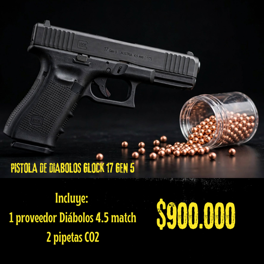 Pistola De Diabolos Glock 17 Gen5