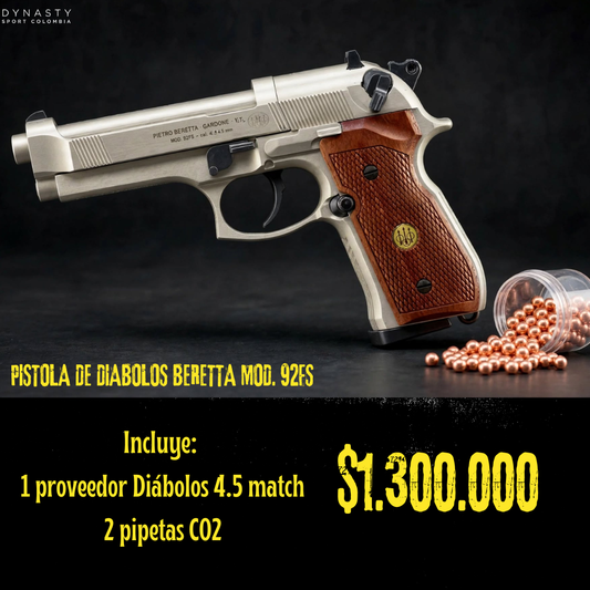 Pistola de diabolos Beretta Mod 92fs