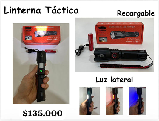 Linterna Tactica Recargable